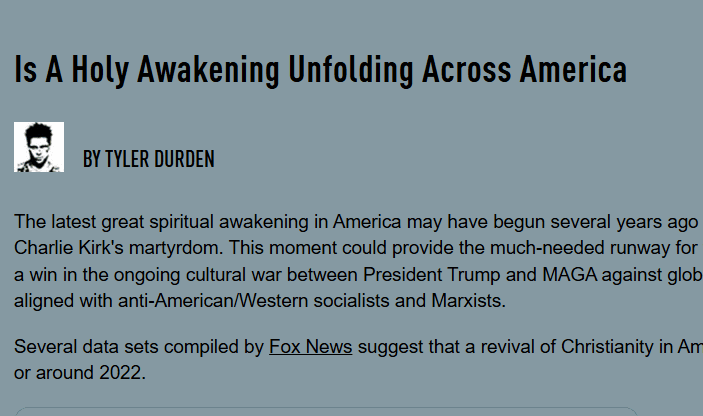 Holy? Revival - think again.