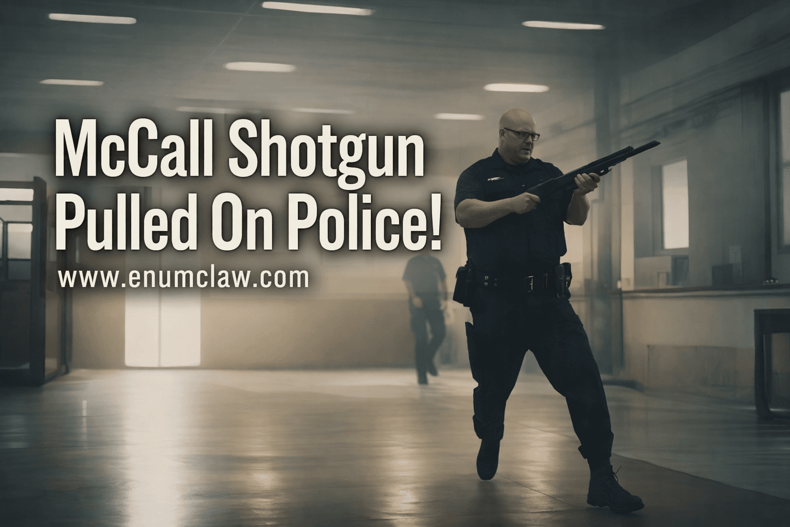 Detective McCall Pulls Shotgun In Police Station