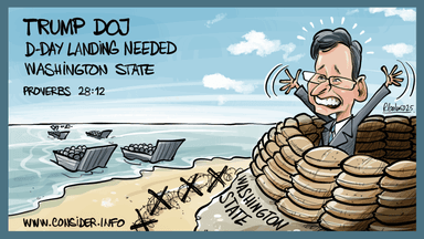 Attention Trump's DOJ : Need A D-Day Beachhead Landing In Washington State
