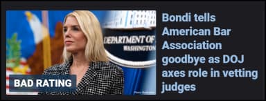 Bondi Tells Bar Ass Bye Bye