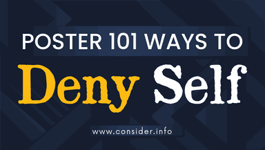 Poster: 101 Ways To Deny Self