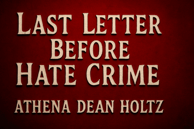 Last Letter Before Hate Crime : Athena Dean Holtz : Multi-level Hate Crime