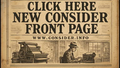 New Consider.info Front Page