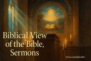 Biblical View of the Bible, Sermons