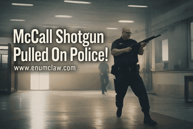 Detective McCall Pulls Shotgun In Police Station